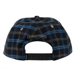 Grassroots California Bear Collection Blue Flannel Snapback Hat Hats