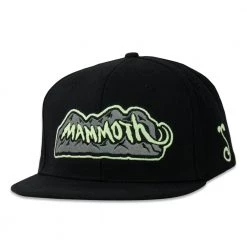 Grassroots California Hats Mountain Division Mammoth Black Glow Snapback Hat