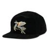 Grassroots California New Stanley Mouse Spirit Traveler Black Corduroy Zipperback Hat