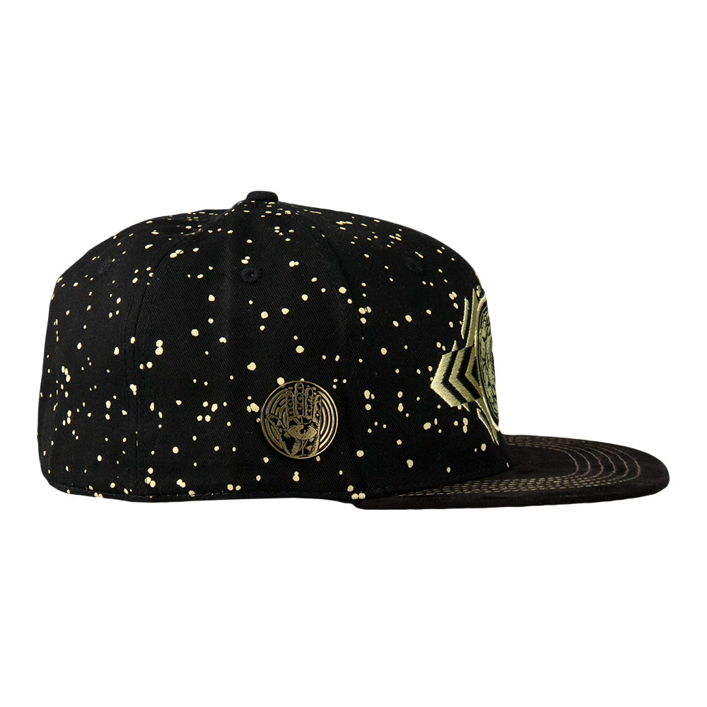 Grassroots California Cosmic Arcana Gold Mandala Fitted Hat Hats 6 Grassroots California Cosmic Arcana Gold Mandala Fitted Hat Hats