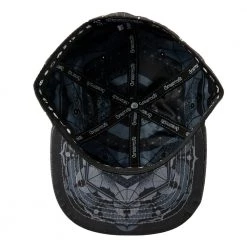 Grassroots California Cosmic Arcana Black Hamsa Reflective Fitted Hat