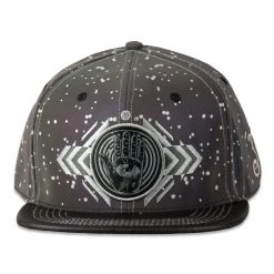 Grassroots California Cosmic Arcana Black Hamsa Reflective Fitted Hat