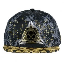 Grassroots California Celestial Serpent V2 Black Snapback Hat New