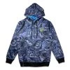 Grassroots California Vincent Gordon Seahorse Party Blackout Reversible Zip Up Hoodie