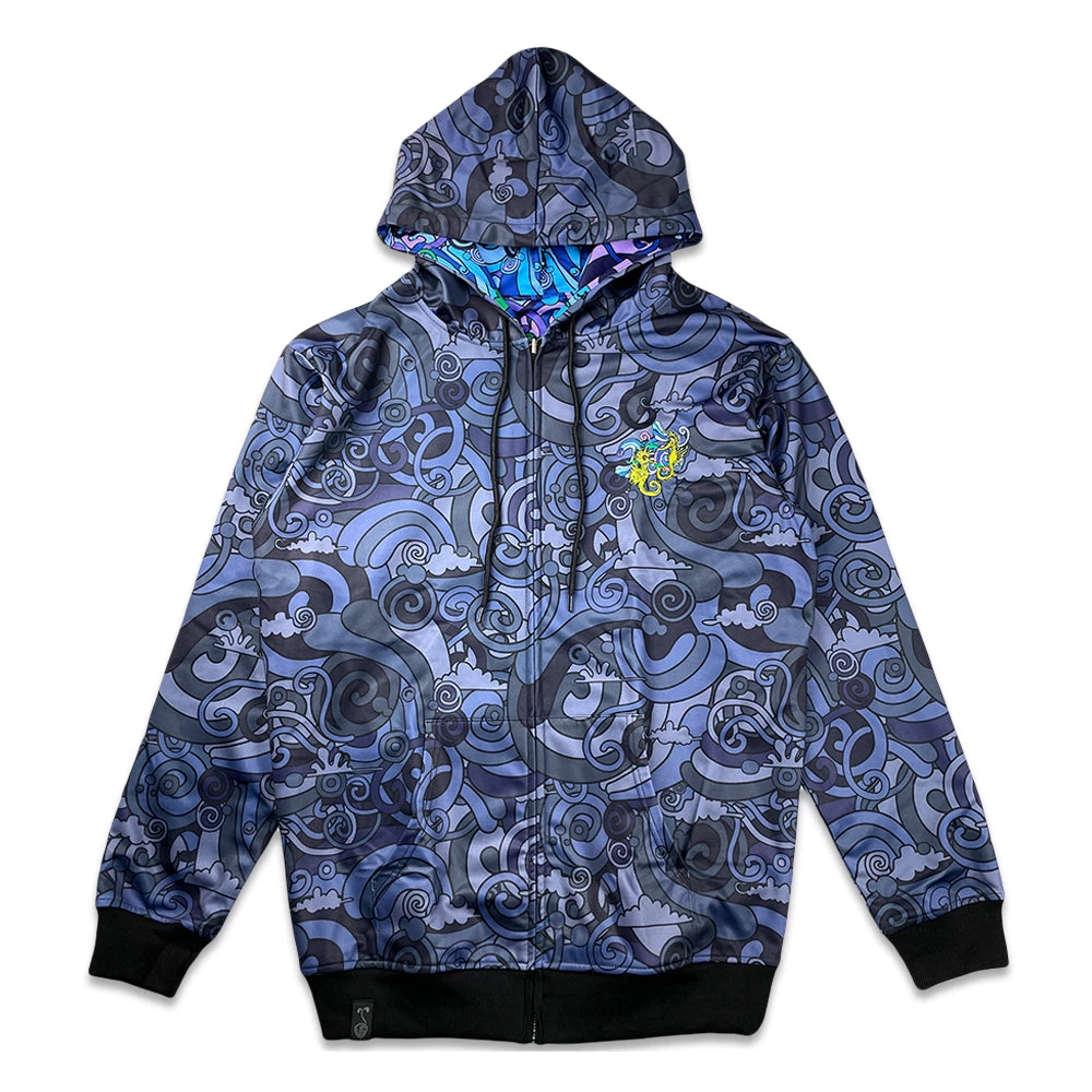 Grassroots California Vincent Gordon Seahorse Party Blackout Reversible Zip Up Hoodie 3 Grassroots California Vincent Gordon Seahorse Party Blackout Reversible Zip Up Hoodie