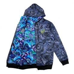 Grassroots California Vincent Gordon Seahorse Party Blackout Reversible Zip Up Hoodie 10 Grassroots California Vincent Gordon Seahorse Party Blackout Reversible Zip Up Hoodie