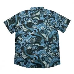 Grassroots California New Vincent Gordon Seahorse Party Blackout Button Up Shirt