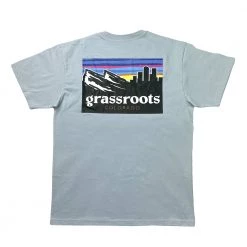 Grassroots California Mile High Sunset Blue Pocket T Shirt New