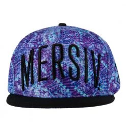 Grassroots California Mersiv Script Purple Snapback Hat New