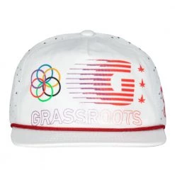 Grassroots California Bleizing White Zipperback Hat New