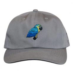 Grassroots California Blue Gold Macaw Gray Dad Hat
