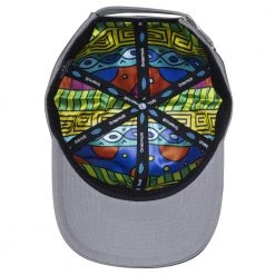 Grassroots California Blue Gold Macaw Gray Dad Hat