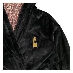 Grassroots California New Matt Robertson Giraffe Black Hooded Robe