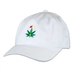 Grassroots California New Master Kush Green Leaf White Dad Hat