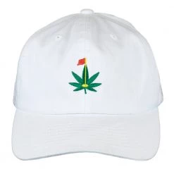 Grassroots California New Master Kush Green Leaf White Dad Hat