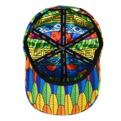 Grassroots California New Scarlet Macaw Rainbow Feathers Dad Hat