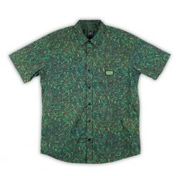 Grassroots California Bigfoot One Leaf Camo Button Up Shirt