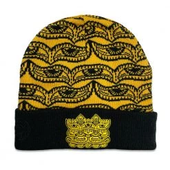 Grassroots California New Chris Dyer Harmoneyes Yellow Cuff Beanie