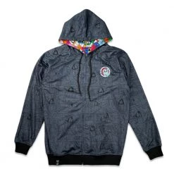 Grassroots California El Pez Reversible Zip Up Hoodie