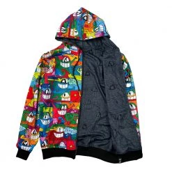 Grassroots California El Pez Reversible Zip Up Hoodie