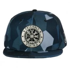 Grassroots California Friendly Viking Black Camo Snapback Hat New