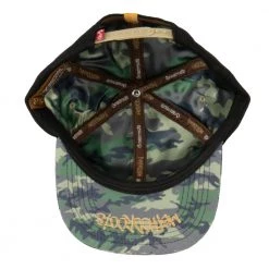 Grassroots California Method Man Camo Ripstop Black Wool Snapback Hat Hats