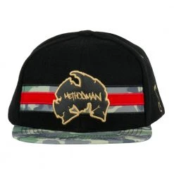 Grassroots California Method Man Camo Ripstop Black Wool Snapback Hat Hats