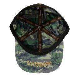 Grassroots California Method Man Camo Ripstop Black Fitted Hat New