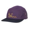 Grassroots California New THC Bee Purple 5 Panel Snapback Hat