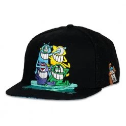 Grassroots California El Pez Black Snapback Hat New