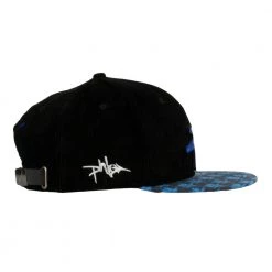 Grassroots California New Phlo Designs Columbine Removable Logo Black Strapback Hat