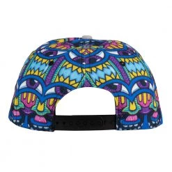 Grassroots California Chris Dyer Harmoneyes Blue Pattern Snapback Hat