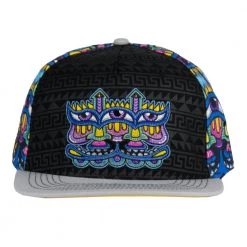 Grassroots California Chris Dyer Harmoneyes Blue Pattern Snapback Hat