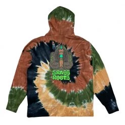 Grassroots California New Bigfoot One Meditation Earth Dye Pullover Hoodie