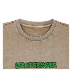 Grassroots California Bigfoot One Meditation Tan Distressed T Shirt