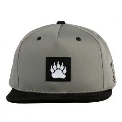 Grassroots California Bear Paw Gray Snapback Hat New