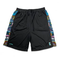 Grassroots California Chris Dyer Totem Blue Black Mesh Shorts