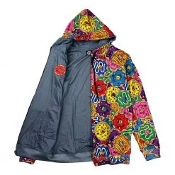 Grassroots California New KGB Glass Assorted Donuts Reversible Zip Up Hoodie