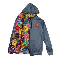Grassroots California New KGB Glass Assorted Donuts Reversible Zip Up Hoodie