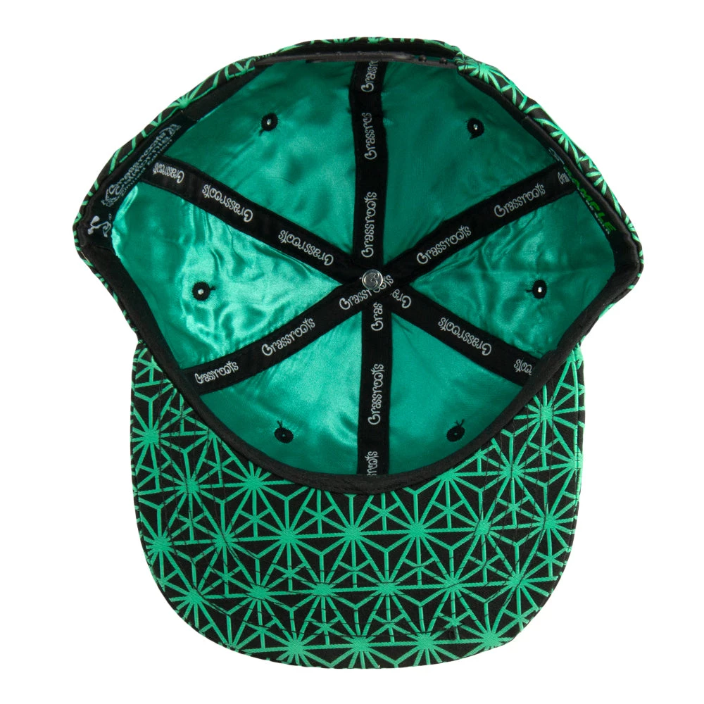 Grassroots California New Removable Bear Geo Triangles Seafoam Snapback Hat 4 Grassroots California New Removable Bear Geo Triangles Seafoam Snapback Hat
