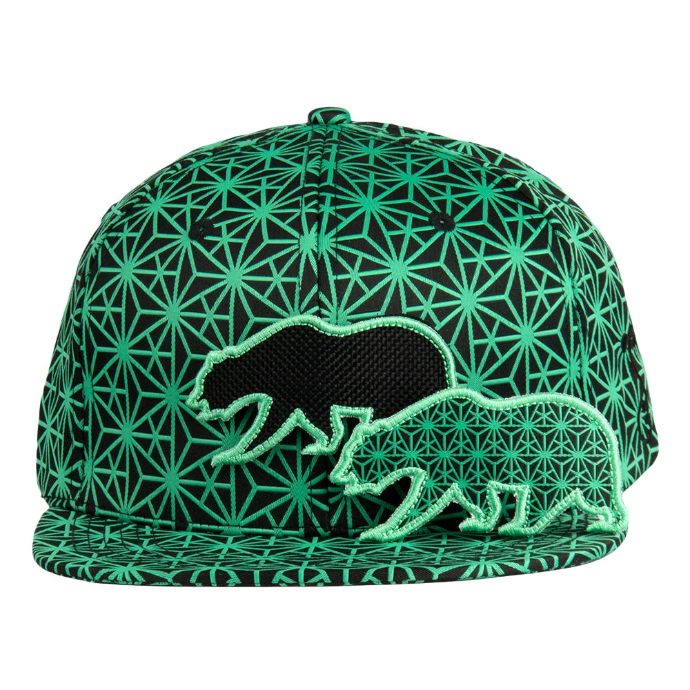 Grassroots California New Removable Bear Geo Triangles Seafoam Snapback Hat 8 Grassroots California New Removable Bear Geo Triangles Seafoam Snapback Hat
