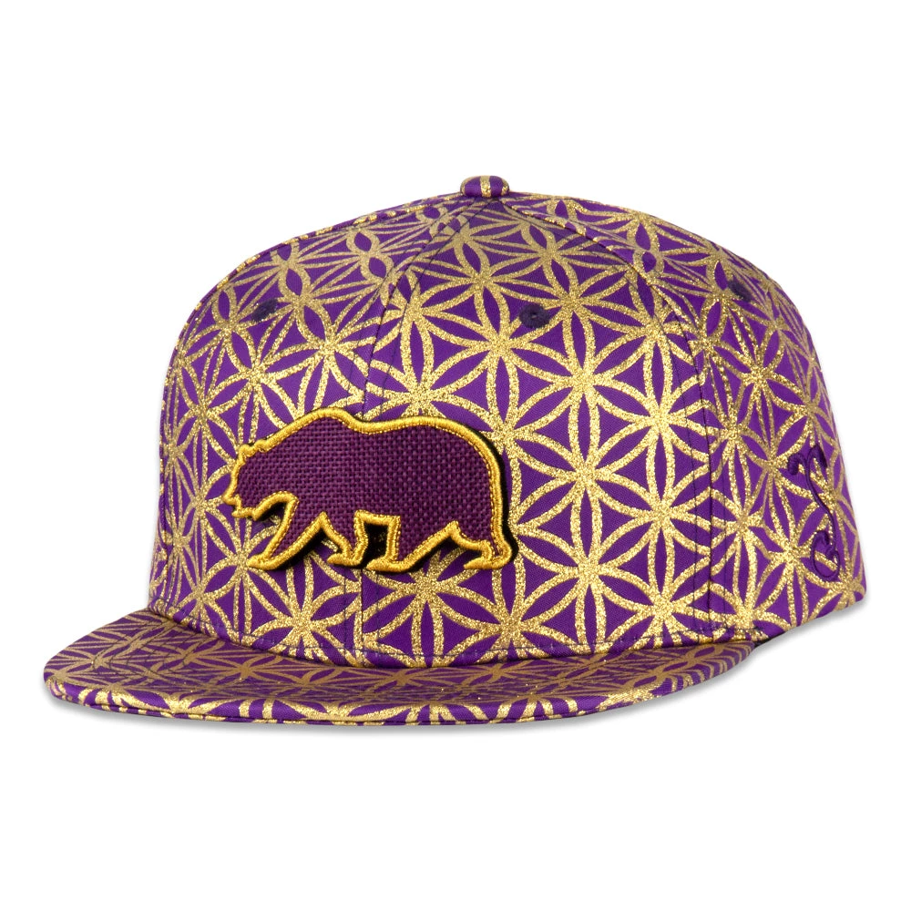 Grassroots California New Removable Bear Flower Of Life Royal Snapback Hat 2 Grassroots California New Removable Bear Flower Of Life Royal Snapback Hat