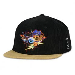 Grassroots California Rick Griffin Hopi Mask Black Tan Strapback Hat New