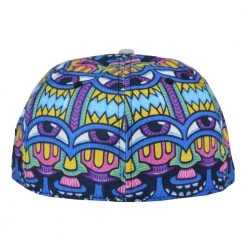 Grassroots California Chris Dyer Harmoneyes Blue Pattern Fitted Hat New