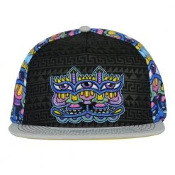 Grassroots California Chris Dyer Harmoneyes Blue Pattern Fitted Hat New