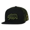 Grassroots California Removable Bear Digital Labyrinth Black Snapback Hat