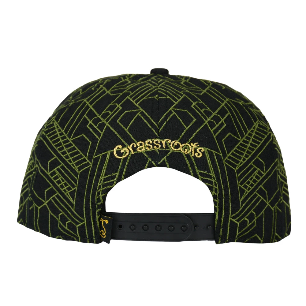 Grassroots California Removable Bear Digital Labyrinth Black Snapback Hat 5 Grassroots California Removable Bear Digital Labyrinth Black Snapback Hat