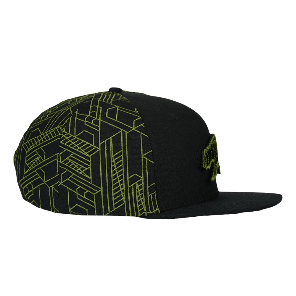 Grassroots California Removable Bear Digital Labyrinth Black Snapback Hat 6 Grassroots California Removable Bear Digital Labyrinth Black Snapback Hat