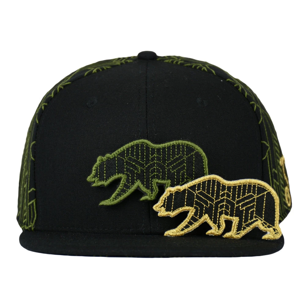 Grassroots California Removable Bear Digital Labyrinth Black Snapback Hat 8 Grassroots California Removable Bear Digital Labyrinth Black Snapback Hat