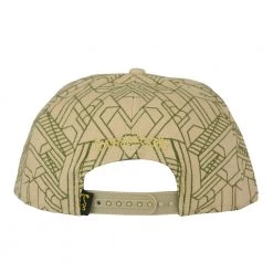 Grassroots California Removable Bear Digital Labyrinth Tan Snapback Hat New